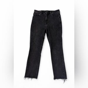 GAP Vintage Slim Sky High Jeans | Black Raw Hem | 31×12R